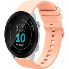 Garmin Forerunner 55 ile Uyumlu Kordon Jel Silikon Tokalı Kayış