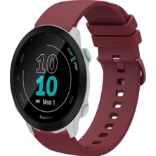 Garmin Forerunner 55 ile Uyumlu Kordon Jel Silikon Tokalı Kayış