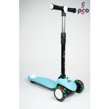 Işıklı/ledli Üç Teker Yükseklik Ayarlanabilir ve Katlanabilir Fren Sistemli Çocuk Scooter
