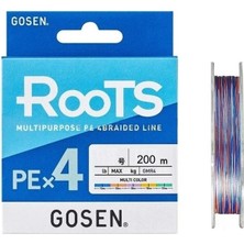 Gosen Roots 4b Multicolor 200M Ip Misina Kalınlık (Pe) : Pe # 0.4