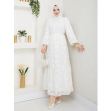 Bebe Yaka Detaylı Elbise MR6002