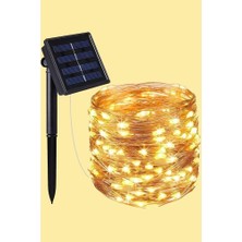 Cngzhn Güneş Enerjili 200 LED Dış Mekan Aydınlatma Şeridi