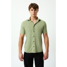 Exuma Erkek Yeşil Pike Gömlek