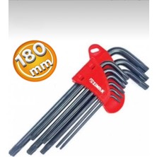 Zimak 9 Parça 180 mm Yıldız Allen Seti ZMK-1021