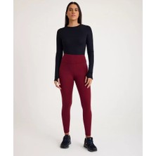 Nonofit Yüksek Bel Düz Sporcu Tayt