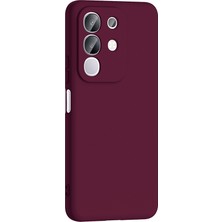 Apsuwa Vivo Y29 Kılıf Lansman Içi Kadife Silikon Mürdüm