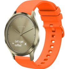 Garmin Vivomove Luxe , Style , Hr , Trend ile Uyumlu Kordon Jel Silikon Tokalı Kayış