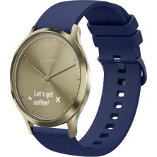 Garmin Vivomove Luxe , Style , Hr , Trend ile Uyumlu Kordon Jel Silikon Tokalı Kayış