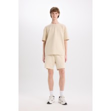 DeFacto Slim Fit Dar Kesim Dar Paça Basic Düz Şort B8674AX25SP