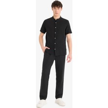 DeFacto Relax Fit Rahat Kesim Dar Paça Keten Karışımlı Yazlık Pantolon C1140AX25SM
