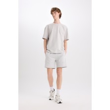 DeFacto Slim Fit Dar Paça Basic Şort B8674AX25SP