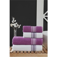 4 Lü Banyo Havlusu Seti Elvin - (2 Adet 70X140 + 2 Adet 50X90)