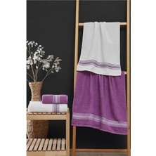 4 Lü Banyo Havlusu Seti Elvin - (2 Adet 70X140 + 2 Adet 50X90)
