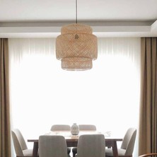 Mylamp Sitrus 53X50 Cm.  Doğal Bambu Avize