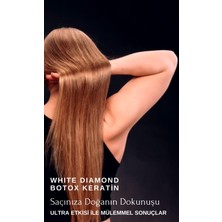 White Diamond Botox Keratin Profesyonel saç bakım yıpranmış saçlar için güçlü etkili bakım