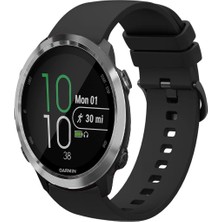Garmin Forerunner 645 / 645 Music ile Uyumlu Kordon Jel Silikon Tokalı Kayış