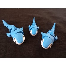 Minik Balık Ailesi (Anne-Baba-Çocuk) (Tüm Eklemleri Hareketli)