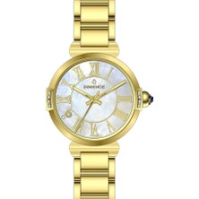 Essence ES6950FE.120 Romen Rakamlı Sedef Kadran Çelik Kasa Altın Renk Kadın Kol Saati