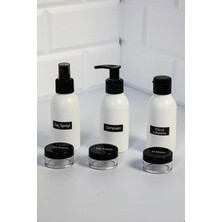 Homence Seyahat Makyaj Çantası Ve Beyaz Şişe 100ml Seyahat Kiti 6'lı
