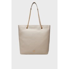 Calvin Klein Logolu Zincir Askılı Tote Çanta LV04F3204GRMU Bayan Çanta LV04F3204G Rmu