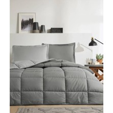 Özdilek Tek Kişilik Ranforce Yatak Seti Pamuk Kül Gri Düz Desenli 155 x 215 cm