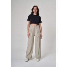Exuma Kadın PANTOLON-1523062 Kum