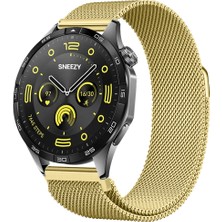 Huawei Watch Gt4 46MM Uyumlu Manyetik Milanese Loop Metal Kordon