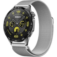 Huawei Watch Gt4 46MM Uyumlu Manyetik Milanese Loop Metal Kordon