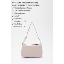 SHAKA Krem U16 Baget El ve Omuz Çantası U:23 cm E:15 cm G:7cm