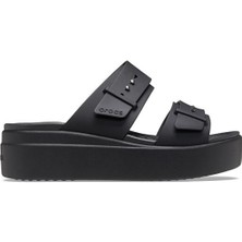 Crocs Brooklyn Buckle Lowwdg Kadın Terlik 207431-001 Siyah