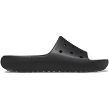 Crocs Classic Slide V2 Unisex Terlik Siyah Düz Taban Konforlu Kullanım İçin Tasarlandı 209401-001