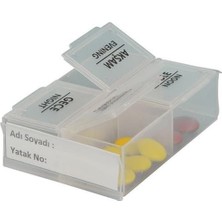 buffer® 4 öğün günlük hap  saklama taşıma kutusu  hatırlatıcı
