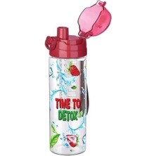 Buffer® Tutma Saplı Kilitli Kendiliğinden Süzgeçli Kolay Taşınabilir Detoks Sporcu Diyet Matarası