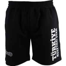 Dragondo MT3038 Muaythai Şortu Türkiye Muay Thai Team Baskılı Siyah Şort