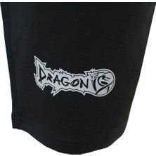 Dragondo MT3038 Muaythai Şortu Türkiye Muay Thai Team Baskılı Siyah Şort