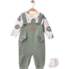 Celira Yeşil 3 Ay,6 Ay,9 Ay, Erkek Bebek Takım