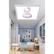 Hello Kitty 60X60 Çocuk Odası LED Avize Yeni Nesil LED AVIZE,60WATT Modern LED Avize