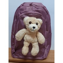 Sırt Çantası Ayıcık Aksesuarlı 3 Geniş Bölmeli