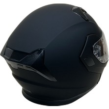 Jk Kask Çene Açılır Mat Siyah L