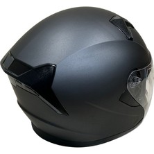 Jk Kask Yarım Çenesiz Mat Gri L