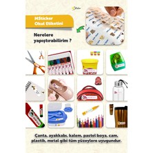 Okul Etiketi Kalem Defter Isimli Etiket Isim Yazılabilen Hello Kety - 190 Adet Özel Tasarım