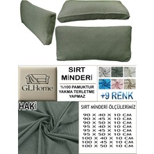 %100 Pamuk Petek 4 Adet Sırt Minderi Kılıfı