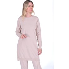 Gömlek Garnili Triko Tunik Fondoten