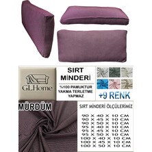 %100 Pamuk Petek 4 Adet Sırt Minderi Kılıfı