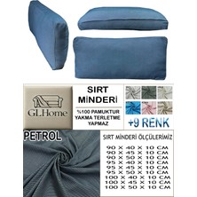 %100 Pamuk Petek 4 Adet Sırt Minderi Kılıfı