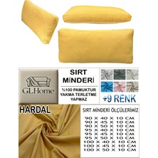 %100 Pamuk Petek 4 Adet Sırt Minderi Kılıfı
