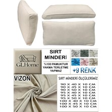 %100 Pamuk Petek 4 Adet Sırt Minderi Kılıfı