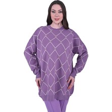 Kristal Triko Tunik Lila