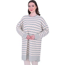 Dalga Triko Tunik Vanilya