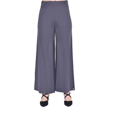 Düz Paça Triko Pantolon Füme